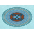 thumbnail image 1 of Ahgly Company Machine Washable Indoor Rectangle Transitional Steel Blue Area Rugs, 4' x 6', 1 of 7