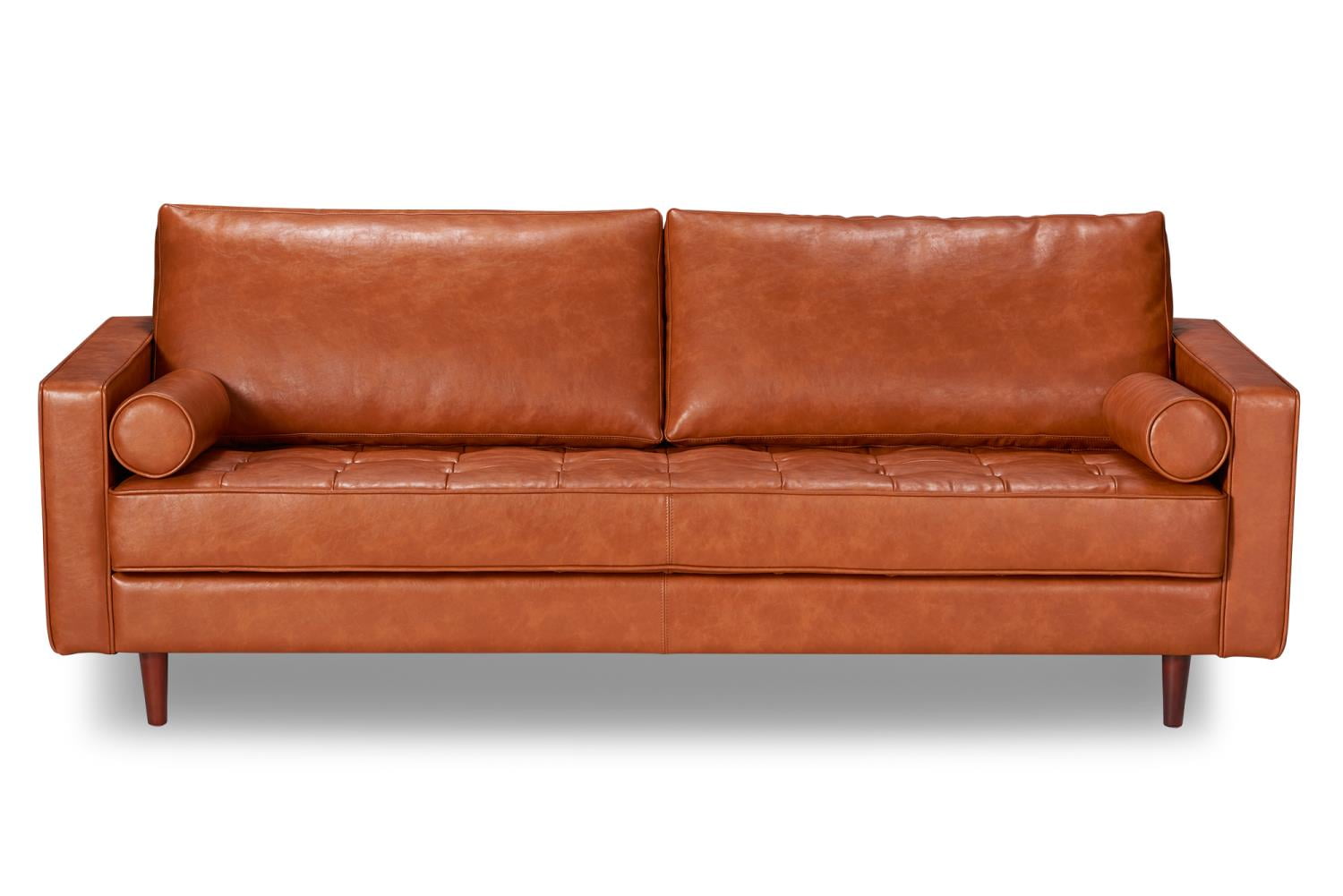 Aeon Furniture Zander Sofa In Caramel Finish AETH63-0-Caramel - Walmart.com