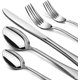 thumbnail image 1 of Juego de cubiertos de acero inoxidable de 40 piezas para 8 personas, cubiertos resistentes, juego de tenedores, cucharas y cuchillos pulidos con efecto espejo, utensilios reutilizables para la cocina, 1 of 8