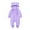 Violet, variante sur TBWNWG Combinaison Confortable pour Filles Pyjama Chaud d'Hiver à Capuche pour Bébé, Tailles 73/9