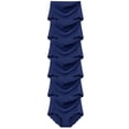 thumbnail image 2 of ManxiVoo Womens Solid Color Cotton Underwear Midrise Breathable Panties Multipack Essentials S Size Navy, 2 of 9