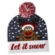 thumbnail image 2 of Gorro de Navidad LED, gorro tejido de Navidad con luces, gorro suave de Navidad, suéter, gorro, gorro para regalos de fiesta de año nuevo, suministros alce copo de nieve, 2 of 7