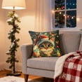 thumbnail image 4 of Horivan Festive Christmas Tree Cat Pillow Cover Linen Watercolor Holiday Decor for Sofa Bed Living Room Seasonal Home Accent Throw Pillow Case Cute Cat Themed, 4 of 6