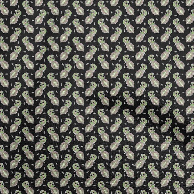 oneOone Viscose Jersey Black Fabric Peacock Fabric For Sewing Printed Craft Fabric By The Yard 60 Inch Wide