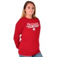 thumbnail image 3 of Mermaid Off Duty Cute Beach Day Vacay Women's Long Sleeve T Shirt Brisco Brands L, 3 of 6