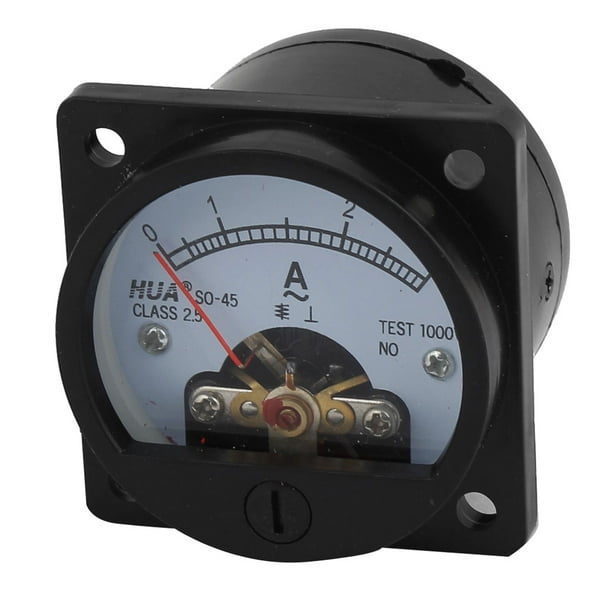 4.5cm Diameter Panel 3A Current Analog Meter Ammeter SO-45 - Walmart