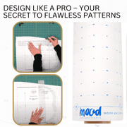 White Dotted Pattern Paper - 3 Yards Bundle for Sewing, Crafting, and Drawing by Mood Fabrics, Standard Weight 40 inch wide , Sewing Tracing Paper