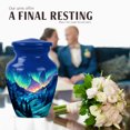 thumbnail image 4 of JAGASY Northern Lights Urn for Ashes Adult Male, Dark Blue Small Urns for Human Ashes Keepsake, Starry Sky Decorative Urns for Mother, Mountain Cremation Urn for Father, (3 Inch), 4 of 7