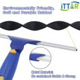 thumbnail image 4 of ITTAR Window Cleaner Squeegee,Rotatable Squeegee and Microfiber Scrubber with Extendable 3 Section Stainless Steel Pole,Window Cleaning Tool with 2 M, 4 of 7