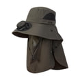 thumbnail image 3 of Sombrero con ventilador solar Strade Fareast Limited Verde oscuro, 3 of 8