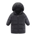 thumbnail image 5 of Esaierr 2-8Y Kids Baby Girls Boys Winter Down Coat Lightweight Down Jacket Unisex Toddlers Thickened Windbreaker Mid-Length Puffer Overcoat, 5 of 5