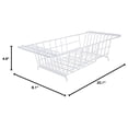 thumbnail image 3 of Closetmaid Economical 8" Wide Over the Sink Dish Draining Solution, White, 3 of 10