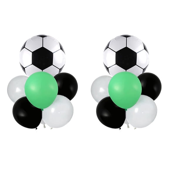 Soccer Football Themed Party Decorations Balloons Kit with Latex and Foil Balloons for Birthday Sports Party Decor Viewing Event Supplies Team Colors