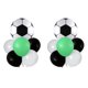 thumbnail image 2 of Globos de fiesta de fútbol para decoraciones de cumpleaños y días de partido, globos de papel aluminio y látex de 14 PC con cintas para fiestas temáticas deportivas y visionado de partidos, 2 of 6
