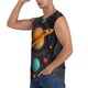 thumbnail image 3 of Balery Solar System Paper Art Camisetas sin mangas para hombre, absorbe la humedad y protege contra el mal olor.-Medium, 3 of 7