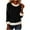 Black, variant on ZUKMRJPC Sweatshirts for Women Long Sleeve Furry Fur Trim Collar Patchwork Shiny Sequins Cropped Pullover Fall Fashion Warm Comfy Tops