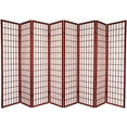 thumbnail image 2 of Legacy Decor Japanese Oriental 8 Panel Room Divider, 71" Tall, Cherry, 2 of 2