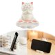 thumbnail image 2 of Soporte para móvil con forma de gato de resina, soporte de escritorio antideslizante, ángulo ajustable para smartphone y tableta, bonita decoración para el escritorio de casa o la oficina, 2 of 7