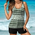 thumbnail image 4 of Conjunto de Tankini Con Tiras en La Espalda Con Estampado Conservador Para Mujer Trajes de Baño de Dos Piezas Traje de Baño Odeerbi ODB119959, 4 of 9