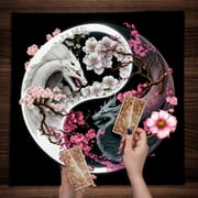 AOOOWER Square Shape Pendulums Divinations Mat Altar Tablecloth Board Game Card Pad Table Deck Cloth Metaphysical Board Game Mat