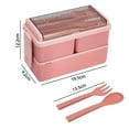 thumbnail image 2 of wirlsweal Lunch Box with Multi-layer Compartments Capacity Lunch Box 1400ml Multi-layer Compartments Lunch Box Capacity Nutritious Meal Container for Food, 2 of 8