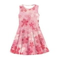 thumbnail image 3 of Suhoaziia Princess Dress Up for Girls Adorable Swing Midi T-Shirt Dress Minimalism Lightweight Princess Dress,Pink Cherry Blossoms Swing Midi T-Shirt Dress Size 11-12 Year Old, 3 of 6