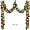 thumbnail image 3 of Christmas Garland with Lights, 16.4ft Pre-Lit LED Ivy Vine Rope for Indoor Outdoor Holiday Decor, Battery Powered for Tree Mantle Wall Party Decoration(Multicolor), 3 of 5