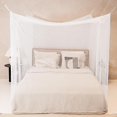 thumbnail image 2 of CAILDANL Mosquito Net for Single to King-Sized Beds – 2 Side Openings & 6 Hanging Loops – Decorative Rectangular Shape for Home & Travel – Bed Canopy Hanging Kit &, 2 of 6