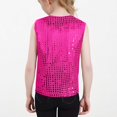 thumbnail image 3 of RXIRUCGD 2025 Vêtements d'Été pour Enfants Tenue de Performance pour Enfants T-shirt à Manches Courtes à Sequins Col Rond Haut Élastique, 3 of 3