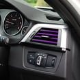 thumbnail image 2 of 10 tiras decorativas para salida de aire acondicionado de coche, para la mayoría de salidas de ventilación, universales, PVC, decoración recta, accesorios interiores, color morado, 2 of 7