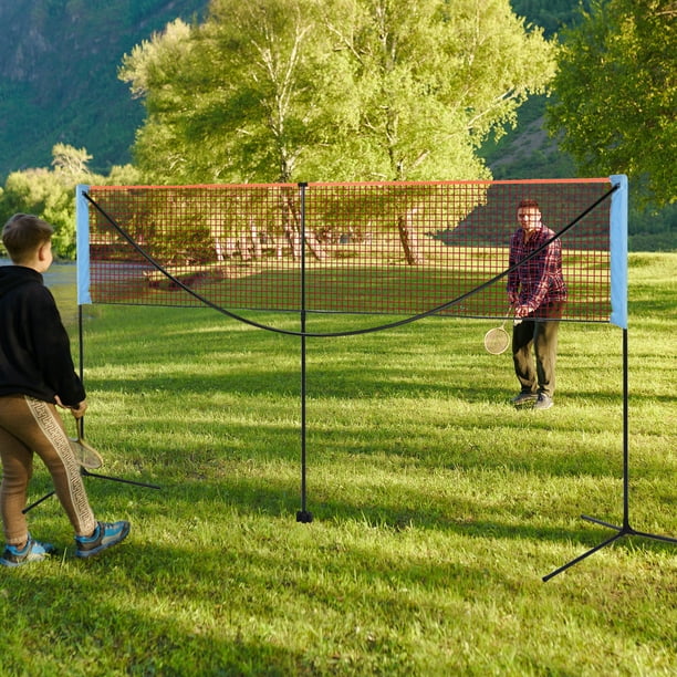 Soozier 17ft Portable All-in-One Badminton Set, Pickleball And Volleyball Net, Height Adjustable Outdoor Sports Set - On Sale - Buybuy BABY - 39930677