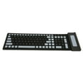thumbnail image 1 of Foldable Silicone Keyboard Flexible Keyboard Roll Up Keyboard USB Wired Soft Waterproof  Computer Keyboard  103 Keys For PC Laptop Notebook, 1 of 8