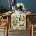 thumbnail image 2 of Yellow Sunflowers Table Runner - 120 Inch Long, Kitchen Dining Table Runner Dresser Scarves, Spring Gnomes Hydrangea Daisy Plants Farmhouse Decor for Coffee Tables Wedding Party Banquet, 2 of 8