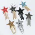thumbnail image 2 of Parches de ropa con borlas de estrella de cinco puntas de diamantes de imitación brillantes de colores, apliques de ropa, pegatinas para planchar, 2 of 4