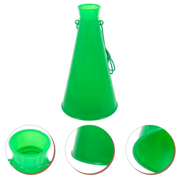 CIMAXIC Outdoor Activities Cheer Megaphone Plastic Green 1Pack