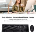 thumbnail image 3 of Wireless Keyboard and Mouse Combo, 104 Keys, 2.4G Ergonomic Wireless Computer Keyboard, Anti Fading, High Low Key Layout, Sleep Mode, Plug and Play, for Computer, Pc, 3 of 7