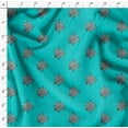 thumbnail image 4 of Soimoi Polyester Crepe Fabric Leaves Block Decor Fabric Printed Yard 42 Inch Wide, 4 of 5