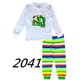 thumbnail image 1 of Conjuntos de pijamas para bebés, ropa de dormir de 2T-7T con animales para niños y niñas, ropa de dormir de Navidad para el hogar, pijama de I Love Mom Dad H127, 1 of 2