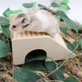 thumbnail image 4 of 1 Pack Hermit Crab Hideout with Ramp,Hermit Crab Hiding Place,Wooden Hermit Crab Climibing Toys,Aquarium Tank Accessory,Small Animals Tank or Cage Accessories (Beige), 4 of 7