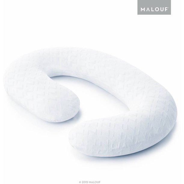 Z Gelled Microfiber Total Body CShape Pregnancy Pillow
