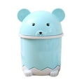 thumbnail image 1 of SXcggal Desktop Flip Trash Can Cover Mini Portable Garbage Storage Bin Healthy Unbreakable Multitaskig Cookware, 1 of 2