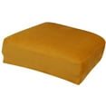 thumbnail image 3 of Fundas de asiento de comedor de terciopelo y poliéster, elásticas y ajustadas. Amarillo, 3 of 9