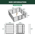 thumbnail image 2 of FXW Homeplus Unleashed Indoor Dog Playpen - Stress-Free and Safe Play, Heavy Duty 32 Inch 12 Panels Dog Pen for Small and Medium Dogs, Black│Patented, 2 of 6
