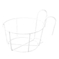 thumbnail image 2 of Balcony Garden Flower Pot Rack, Round Bracket Hanging Planter Holder, Metal Iron Wall-Mounted Railing Shelf, 2 of 3