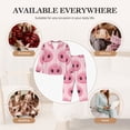 thumbnail image 7 of Lsque Pig Nose Pattern Long Sleeve Pajama Set for Women - Soft 2-Piece Sleepwear and Loungewear Set with Pockets, Comfy Nightwear-Medium, 7 of 7