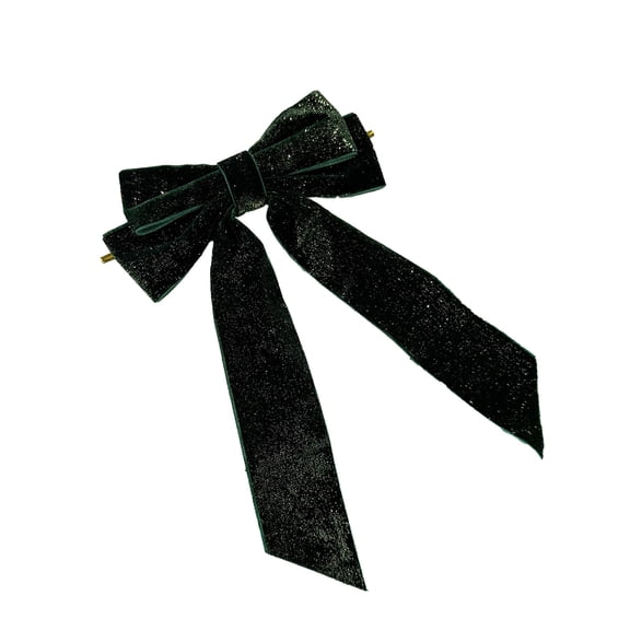 Christmas Hair Bow Clip Glitter Velvet Ribbon Hair Clip Large Bowknot Hair Barrette Hairpin for Women Girls Christmas Hair Accessories