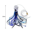 thumbnail image 6 of AURORA TRADE 23cm/96g Fishing Lure Simulated Bright Color Sharp Hook Vivid Eyes Multi-colors Sea Boat Trolling Soft Octopus Squid Skirt Bait Fishing Supplies, 6 of 8