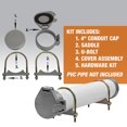 thumbnail image 4 of Buyers Products CC400 PVC Conduit Carrier Kit, 4 Inch Diameter, Mounting Hardware Included, Spring-Loaded Latch, Weather-Resistant Door Gasket, 4 of 4