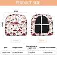 thumbnail image 3 of Red Mushroom Plant White Pattern Seat Covers for Dining Room Chairs Set Of 4,Stretch Printed Washable Chair Seat Cover with Elastic Ties and Button,Removable Waterproof Couch Cushion Covers, 3 of 6