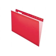 Pendaflex 415315RED Reinforced Hanging File Folders- Kraft- Legal- Red- 25/Box